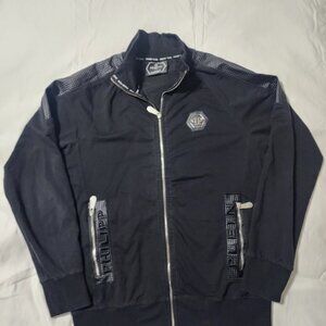 Philipp Plein Black Jacket with Logo Detail